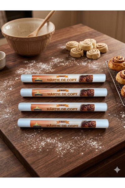 zirius Top Bottom Set of 5 Baking Paper Rolls, 6m per Roll