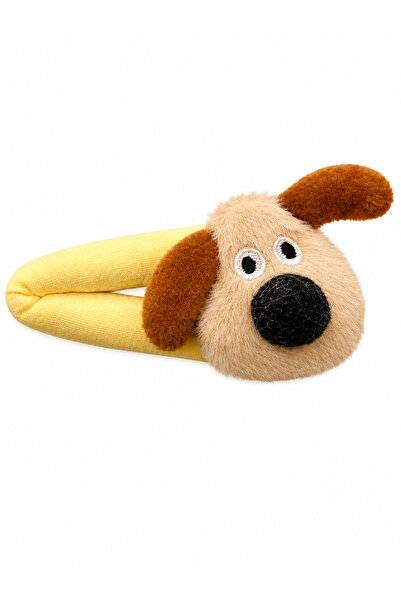 Jack Ferrero Luxury Women's Collection Peluş Köpek Figürlü Çıt Çıt Toka