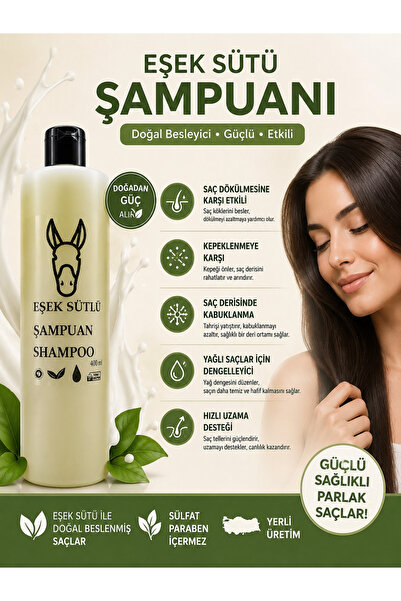 Store Eşek Sütlü Şampuan 400 ml – Saç Dökülmesine Karşı Bakım, Kepek ve Yağ D...