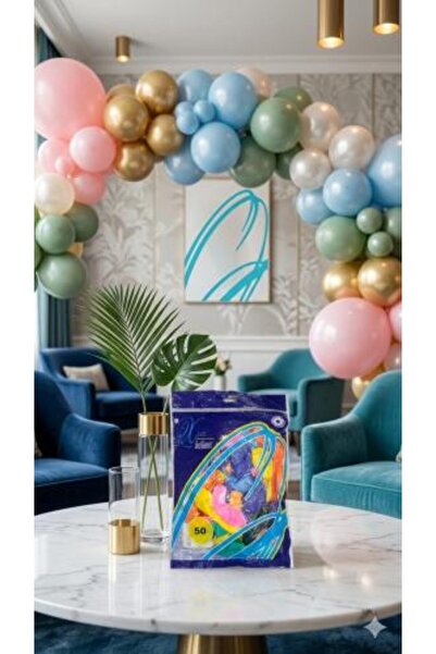 XIN Colorful Cheerful Balloons (Set of 50 Pieces) - for Party and Event Decor...