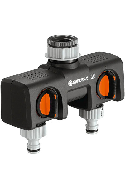 Gardena 2-Way Tap Connector with Adjustable Flow