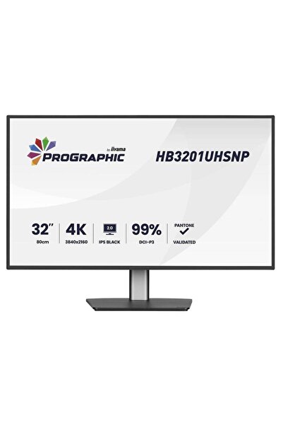 IIYAMA Monitor IPS LED 31.5" HB3201UHSNP-B1, UHD, HDMI, DisplayPort, Difuzoar...