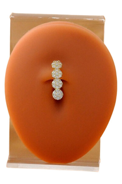 OEM Piercing de buric, cu zirconiu cubic