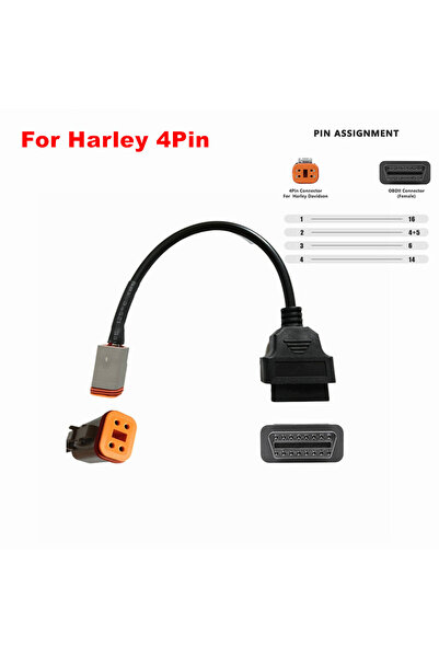 Choice3 For Harley 4pin for Motorcycle Motobike Extension Cable For YAMAHA 3/...