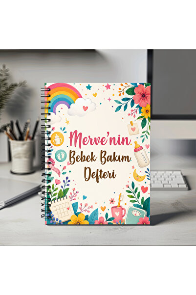 Mervenin Hayal Evi Kişiye Özel Bebek Günlük Bakım Defteri - Takip Defteri