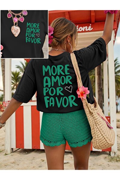 trendypassion Tricou unisex cu design imprimat MORE AMOR