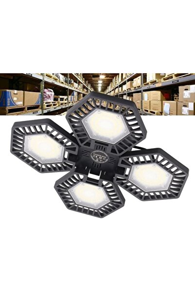 BEZ Lampă LED reglabilă de tavan pentru garaj, 80W