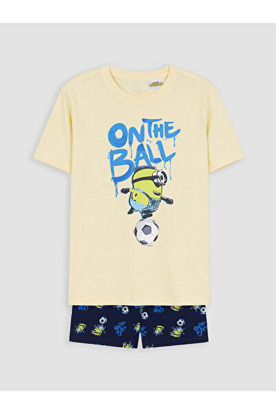 LC Waikiki Esvab • Modern & Distinctive Minions Printed Boys' Shorts Pajama Set