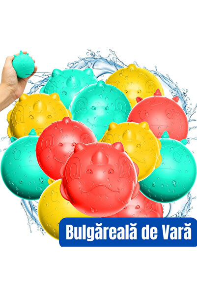 OEM Set 12 Mingi cu Apa din Silicon pentru Bulgareala de Vara – Reutilizabile...