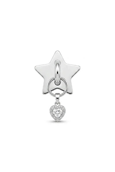 ZARİN JEWELS Kalp Detaylı Altın Kaplama Sallantılı Telefon Charmı