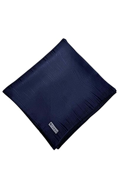 Vakko Geometri Jakarlı İpek Eşarp 31815-G-Lacivert
