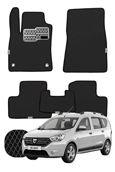 UNAL MAT Dacia Dokker 2012-2021 Özelleştirilebilir Tam Set Premium EVA Paspas...