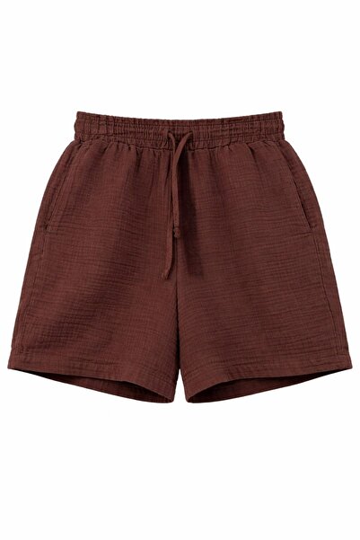 Hiccup Mixray Pantaloni scurți cu talie înaltă și textură