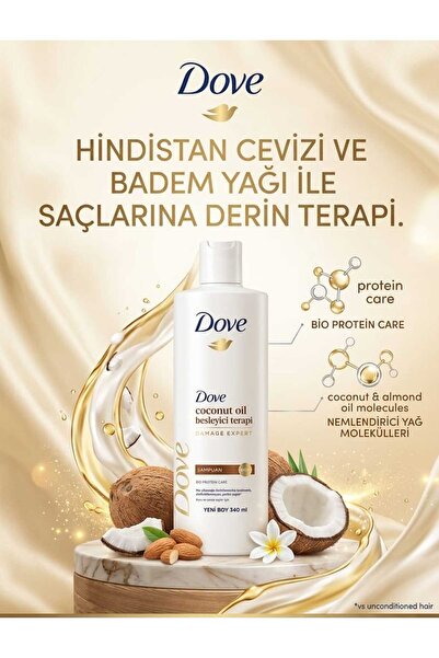 GLONAR DOVE HİNDİSTAN CEVİZLİ BESLEYİCİ ŞAMPUAN 340 ML
