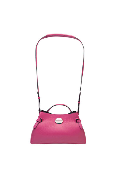 TORO NERO Geantă de damă din piele fucsia Tania