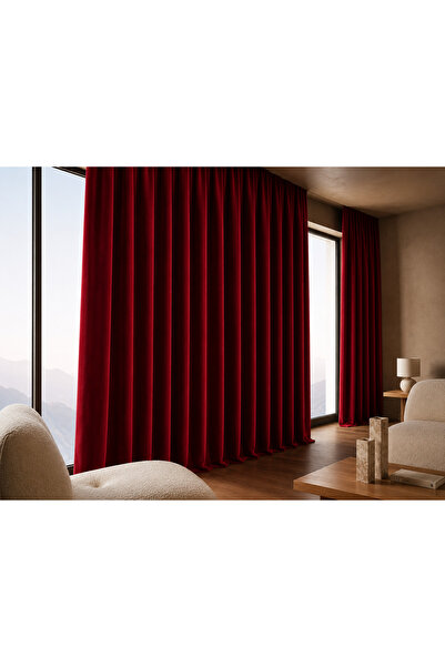 ArasyaHome Draperie Petek 14202 Rosu