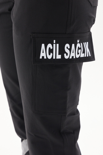 3K Medikal İş Elbiseleri 112 Kadın Likralı Acil Sağlık Pantolonu Lacivert Yaz...