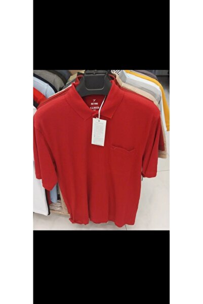 Cinar erkek giyim Men's T-Shirt with Polo Collar and Pocket, Dad T-Shirt with...