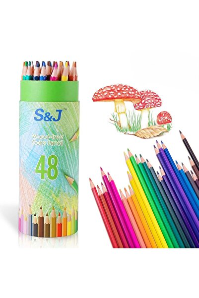 Bukela 48Colored Pencils for Adult Coloring Books, Soft Core