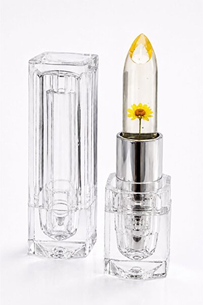 NUNUKO Tekli Çiçekli Ruj - Uzun Süre Kalıcı ve Ultra Nemlendirici Lipstick