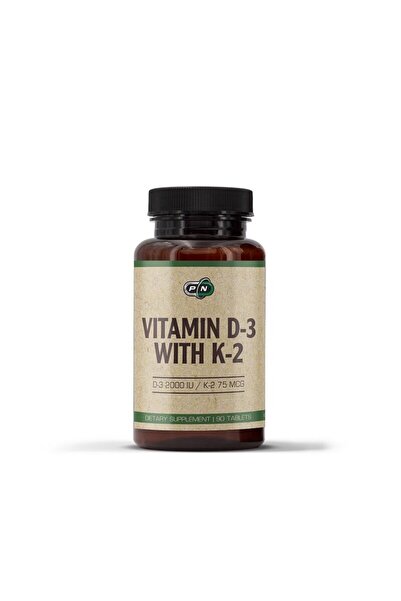 Pure Nutrition USA Vitamina D-3 cu K-2 Cireșe 90 comprimate masticabile