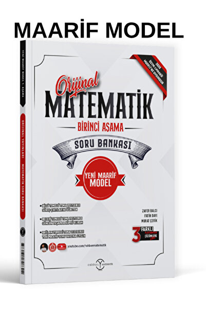 Orijinal Yayınları 2028 Model Orijinal TYT Matematik 1. Aşama Maarif Modeli S...