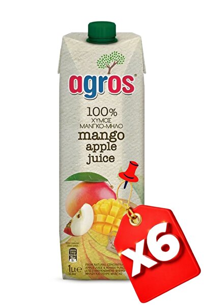 Agros 6x MANGO MĂR 100% 1000 ml