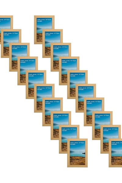 OEM Set 20 rame pentru fotografii de perete și pentru masă, albe decorative, ...