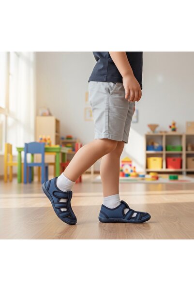 JOJO KIDS erkek çocuk panduf , ortopedik taban , kreş , anaokulu , ev ayakkab...