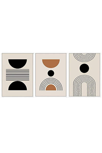 OEM Tablou pe pânză Poster Set 3 BUC. 60x90 cm Bucată Artă Modernă Abstractă