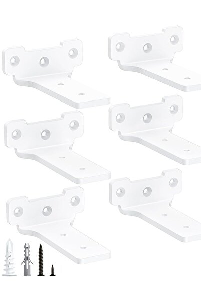 OEM Suporturi pentru rafturi de perete din metal rezistente, set de 6 bucăți,...