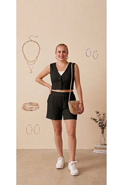 FIRFIR MODA GOFRE CEPLİ ŞORT