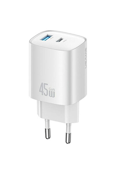 Usams Φορτιστής χωρίς καλώδιο GaN με θύρα USB-A και θύρα USB-C, 45W Power Del...