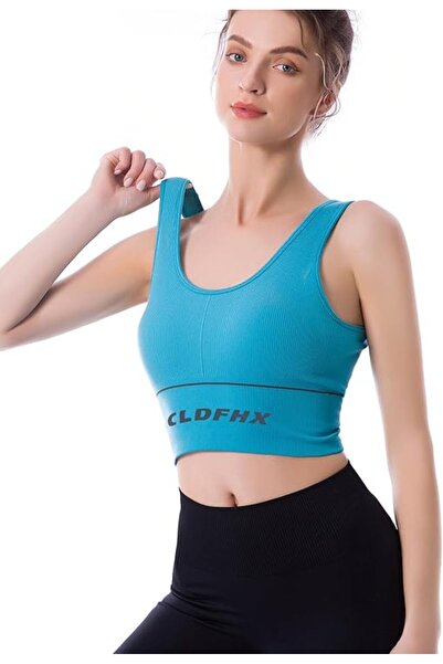 OEM CLDFHX Sutien Sportowy pentru Femei Albastru XL