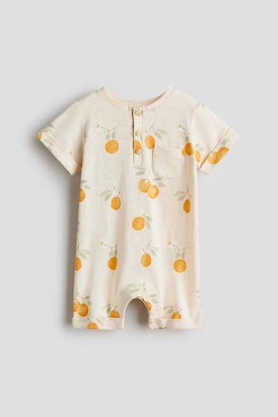 H&M Printed cotton romper suit