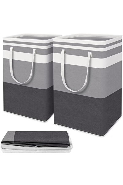 TAPIT 2 Pcs Large Laundry Basket Collapsible Laundry Bag with Extended Handle...