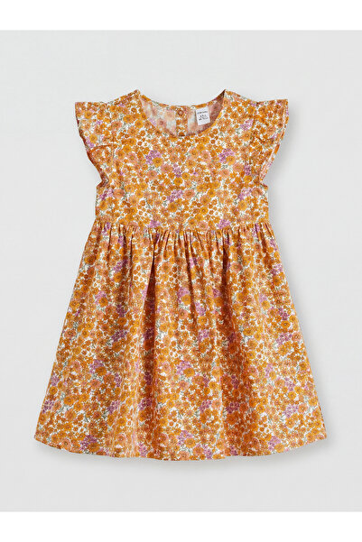 LC Waikiki Rochie de poplin pentru fete cu guler rotund