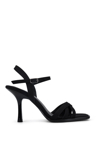 Tamer Tanca Women's Textile Black Heeled Shoes