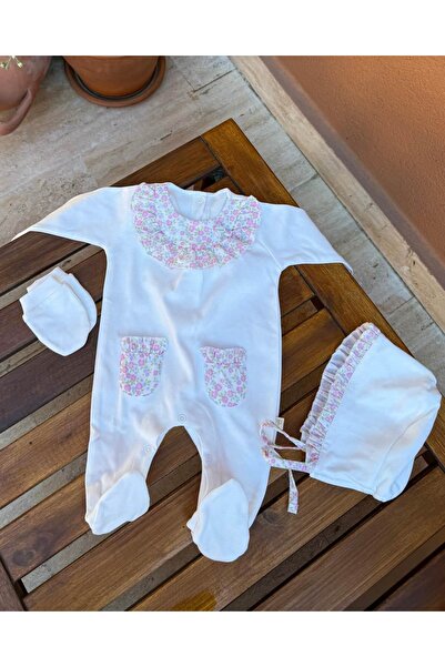 Pugi Baby PETIT JARDIN 3’lü Tulum & Başlık Seti