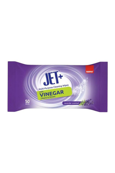 Sano Servetele Umede cu Otet - Jet+ Multi-Purpose Cleaning Wipes with Vinegar...