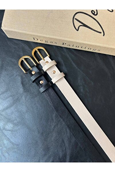 LİA KEMER 2-Piece Loyal Oval Buckle Jacket Belt, Dress Belt, Trouser Belt