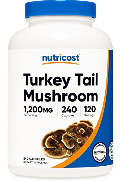 Nutricost Turkey Tail Mushroom Capsules 1200mg, 120 Servings (240 Capsules) -...