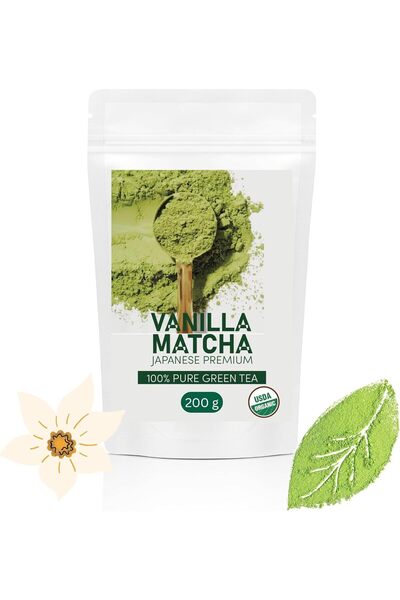 Top Choice Matcha Premium Japanese Pure Green Tea 200 G, Vanilla