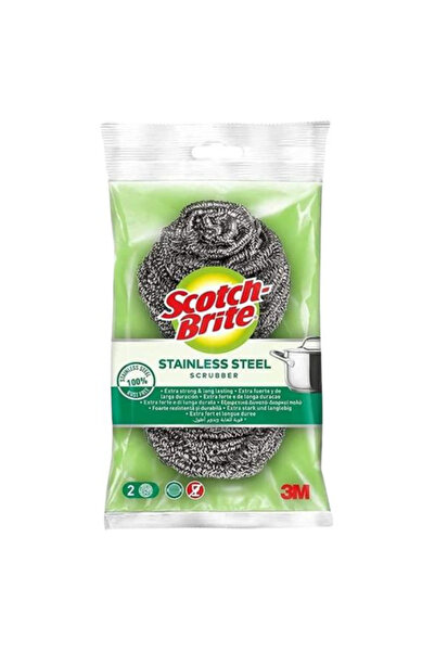 3M Търкалки за съдове - Scotch-Brite Търкалка за неръждаема стомана, 2 броя