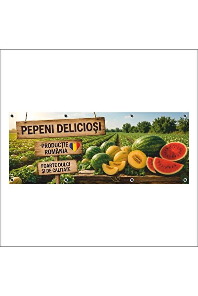 media Banner MEDIA, "Pepeni" model1, 300 x 120 cm, de exterior