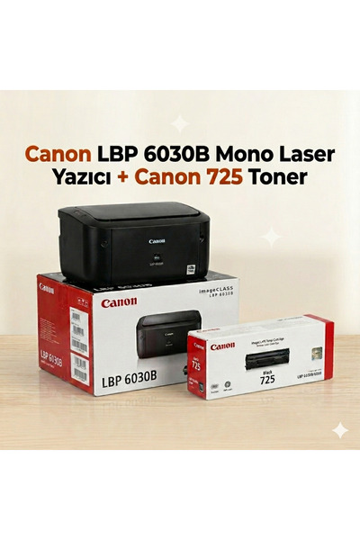 Canon Lbp6030b Mono Lazer Yazıcı + 1 Adet Orjinal Toner