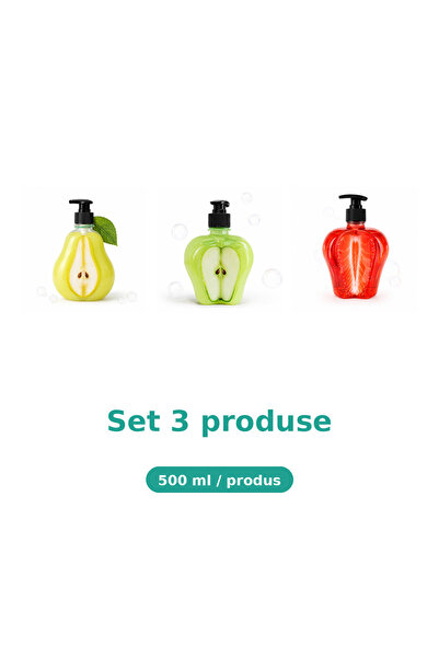 Tasty Set 3 Produse Tasty, Mix Pere, Mar Piele Sensibila, Capsuni