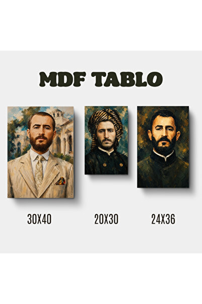 ZERYA Slikanje Qazi Muhammad dizajniranog zidnog dekorativnog MDF drvenog ret...