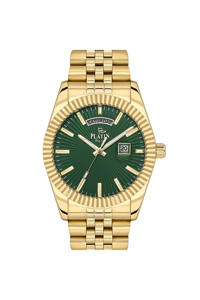 Platin Pierre Men's Wristwatch Sa-Pl-1197Ga-B10