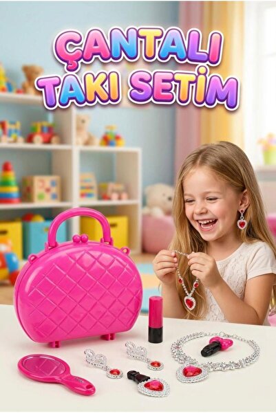 Tıfıl Toys Mira Cocosh Serisi – 9 Parça Işıltılı Çocuk Çantalı Takı ve Güzell...